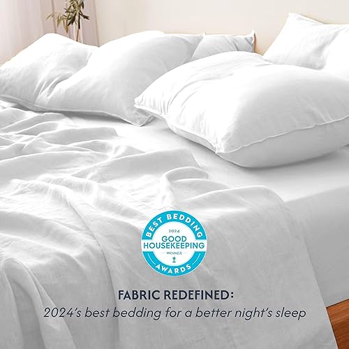 Miniatura 4 de Juego de sábanas de viscosa orgánica derivada de bambú y algodón de fibra larga, lujosamente suave y transpirable, absorbe la humedad y se enfría