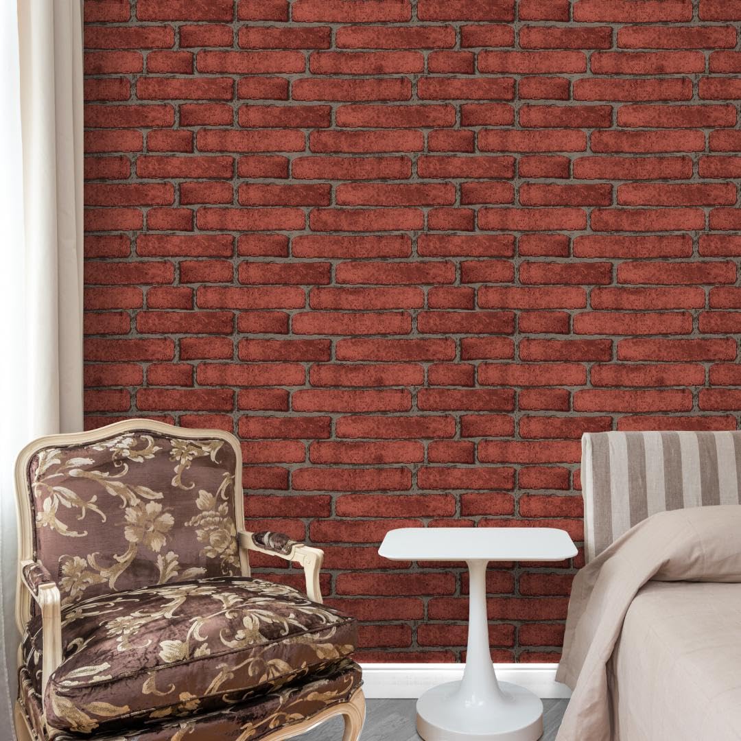 doodad self Adhesive Wallpaper | Multicolor Brick Wall Paper | Bricks Wallpaper for Wall and Home Decor| PVC Wallpaper Waterproof | Brick Wallpaper for Walls | 45cm x 500cm - 24 sq. ft Coverage (B09NK291H9) Amazon Price History, Amazon Price Tracker