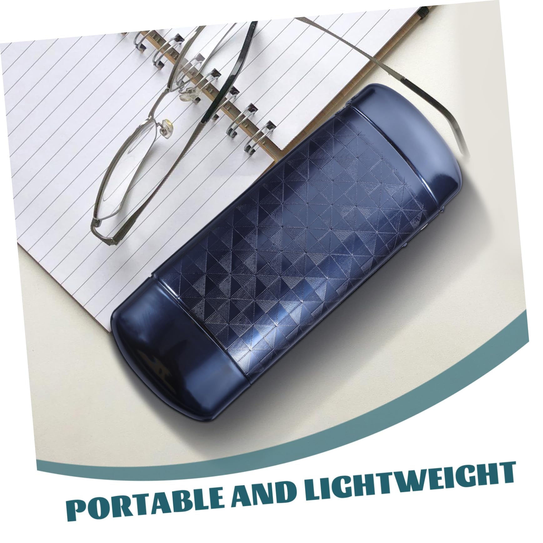 VALICLUD Brillenetui brillenhalter Brillenbox - Brillenbehältnis Blau klein aufbewahrungskorb Sonnenbrillen für Frauen Praktische Brille Fall Sonnenbrillenträger Aluminium Blue