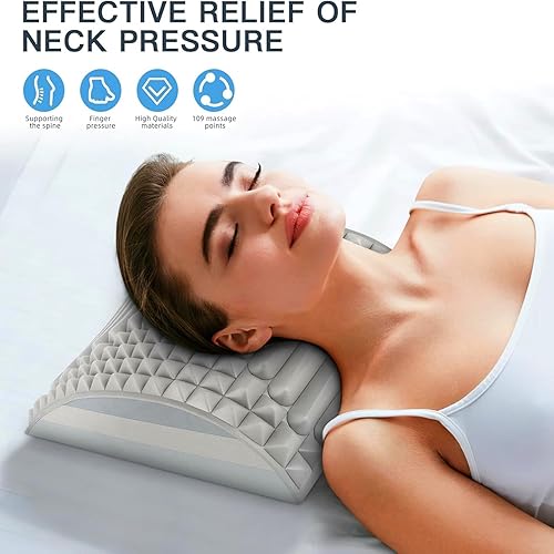 Miniatura 8 de Refresh - Estirador de cuello y espalda, corrector de postura, estirador lumbar para aliviar el dolor de cuello, espalda baja, espalda superior y