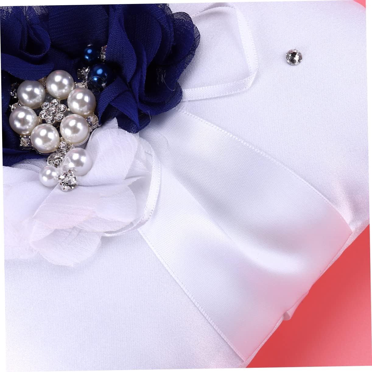 Alipis Chic Wedding Supplies Ring Pillow Flower Basket Set Notebook Pen Holder 20x20cm Floral Design Perfect for Bride Flower Girl