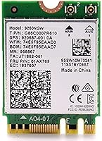 Vista 9 de Adaptador Wi-Fi M.2 Legacy para Intel 9461 Wireless-AC WiFi de 433 Mbps con Bluetooth 5.1 Tarjeta de red de 2.4 GHz y 5 GHz Diseñado para CPU