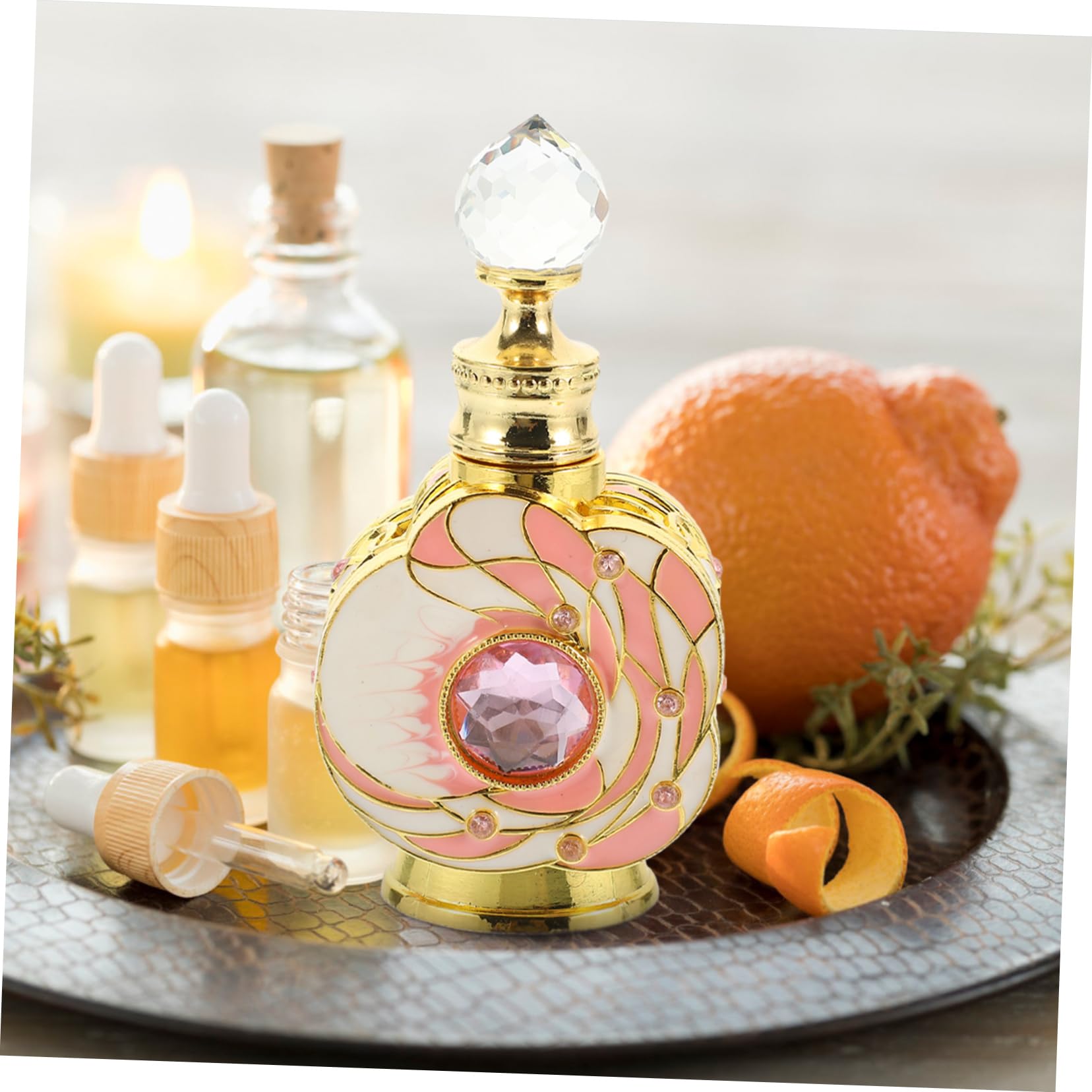 minkissy 2pezzi Bottiglia Di Profumo Da Contenitore Vuoto Per Oli Essenziali Design Elegante e Leggero Per Viaggi e Uso Quotidiano Riutilizzabile e Pratico Per Donne
