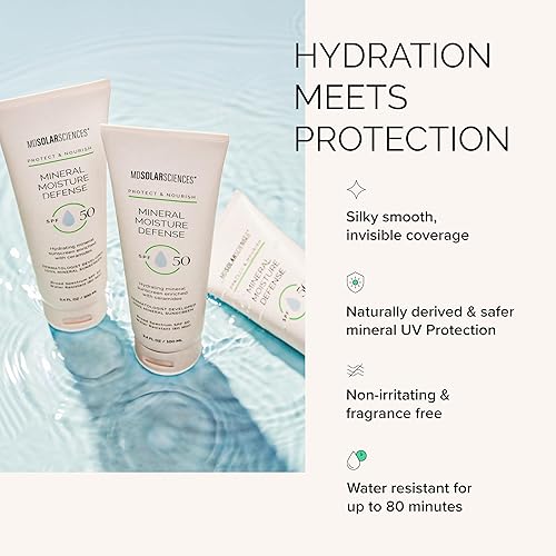 Miniatura 5 de MDSolarSciences Protector solar SPF 50 Mineral Moisture Defense para cuerpo y cara
