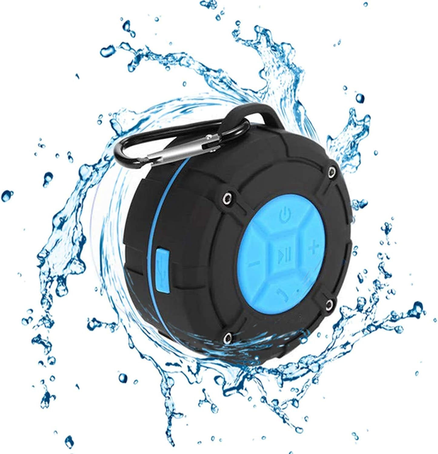 Talen Shower Speaker Waterproof IPX7 Bluetooth Speaker with Suction Cup & Hook - Shower Radios, Waterproof Speaker with Louder HD Sound for Bathroom, Pool, Beach, Outdoor