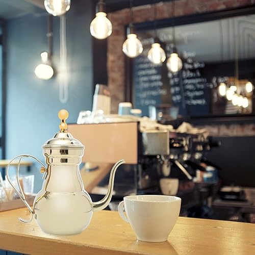 Miniatura 4 de Zerodeko Cafetera árabe Agua Verter sobre tetera Hervidor de té Hervidor de té Cafetera Infusor Tetera Cafetera Café Cafetera Italiana Mantequilla
