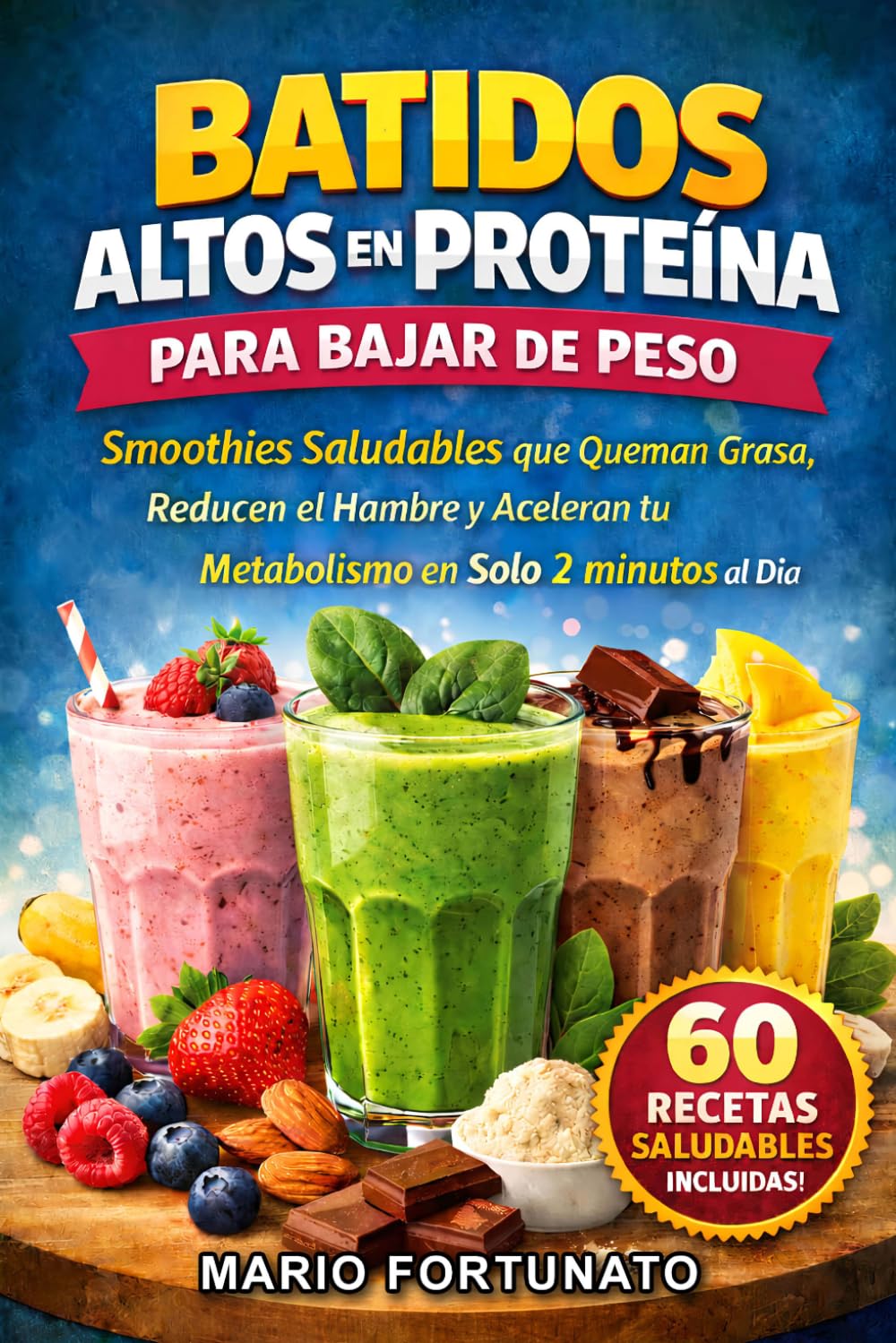 Batidos Altos en Proteína Para Bajar de Peso: Recetas de Smoothies Saludables que Queman Grasa, Reducen el Hambre y Aceleran el Metabolismo | Jugos y Batidos Naturales Fáciles para Adelgazar Rápido