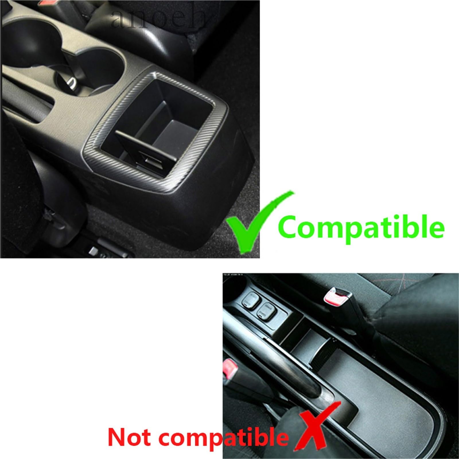 Bandeja de Silicona para Consola Compatible con Mazda CX-3 Mazda 2 Reposabrazos Caja de almacenamiento Reposabrazos de coche Accesorios de coche Carga USB(B3genuine leather)