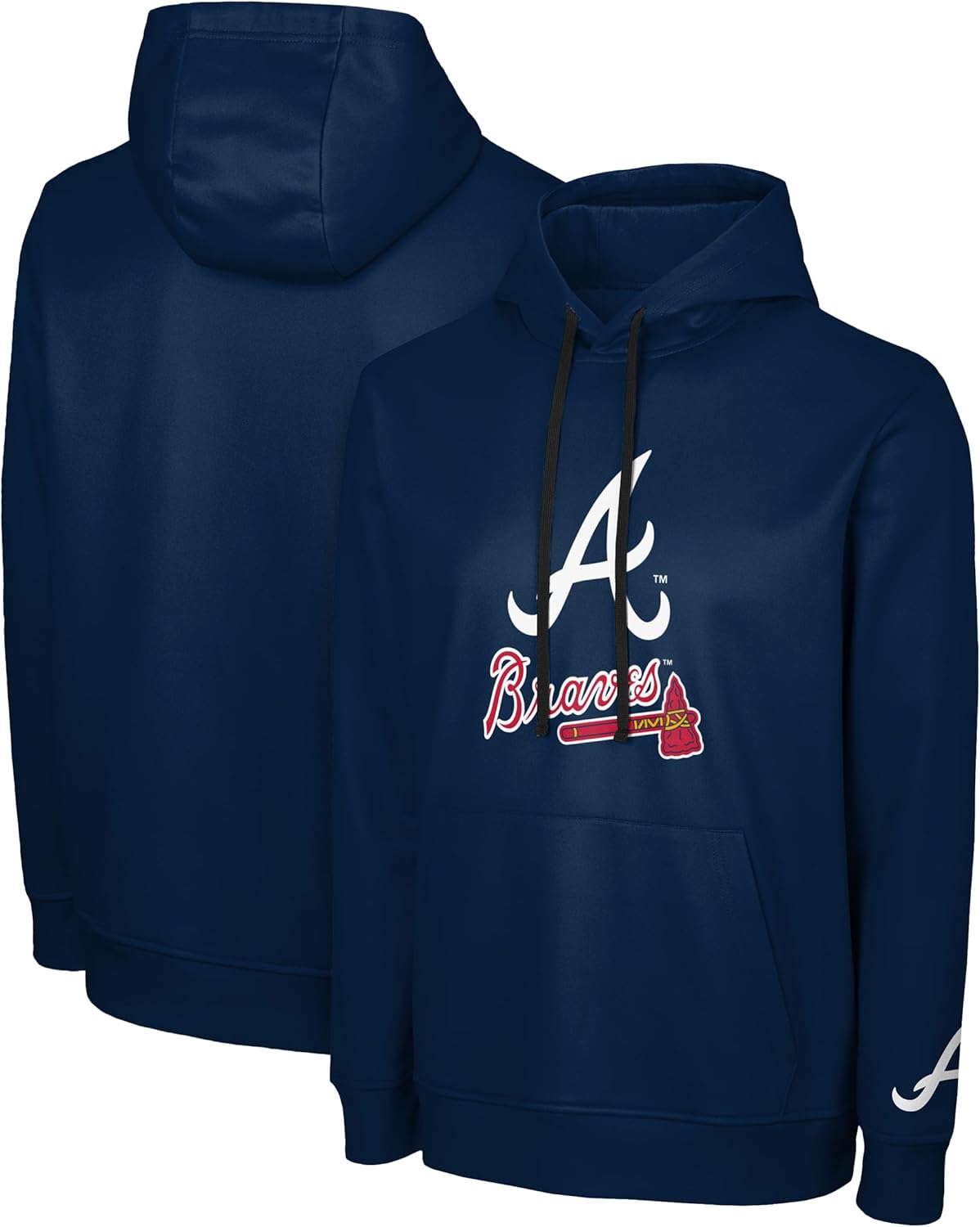 FOCO MLB Men's Official Primary Logo Wordmark Polyester Pullover Hoodie Sweatshirt - Image 4