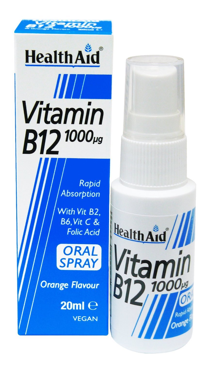Healthaid Vitamin B12 (Cyanocobalamin) 1000Ug Spray 20Ml