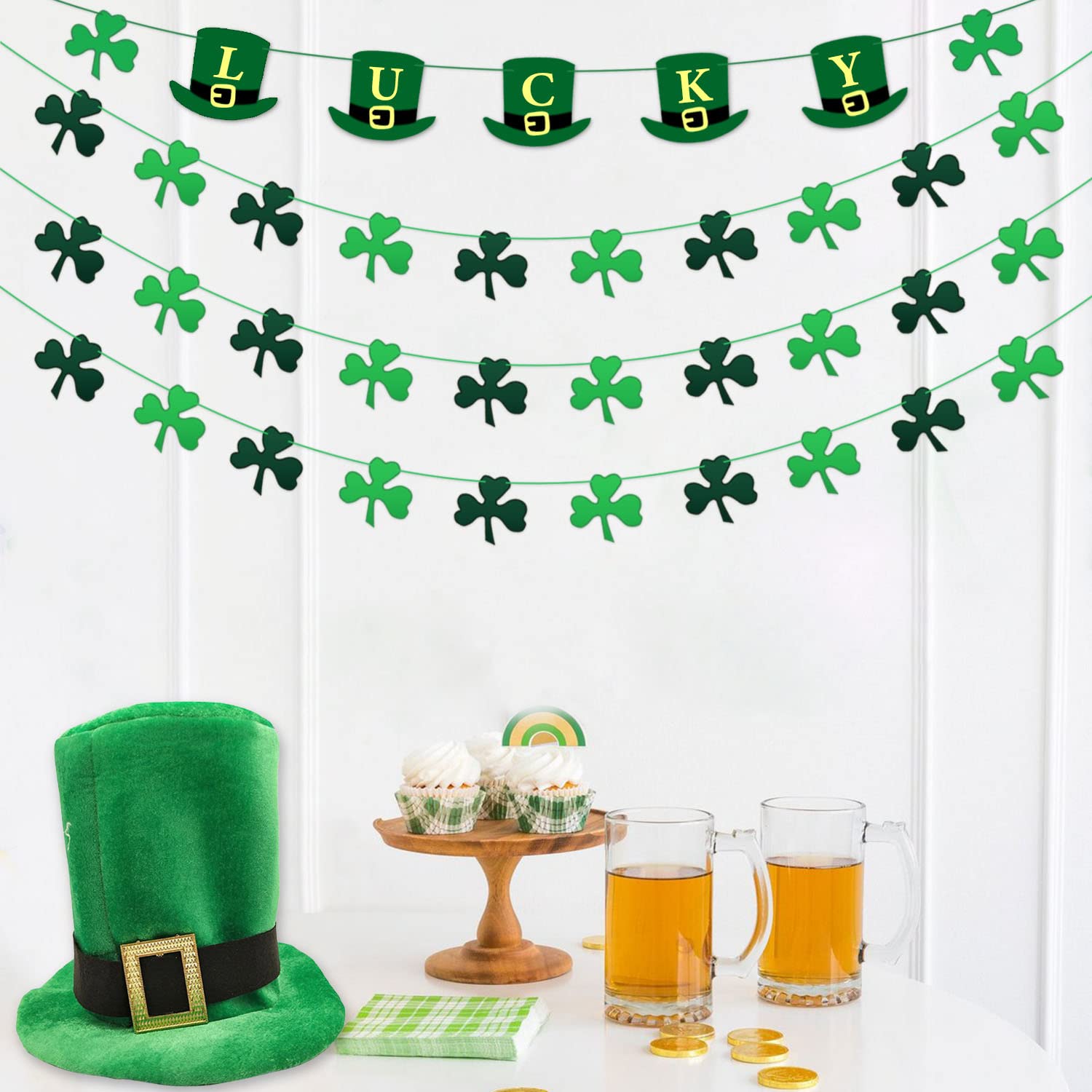 San Patricio Decoracion Decoración Magnética De Gnomo Del Día De San  Patricio, 12 Unidades, Calcomanía Magnética De Gnomo De Trébol Navideño Para  Automóvil, Calcomanía Para | Compra Online En Yaxa St Patricks, image size:1500x1500