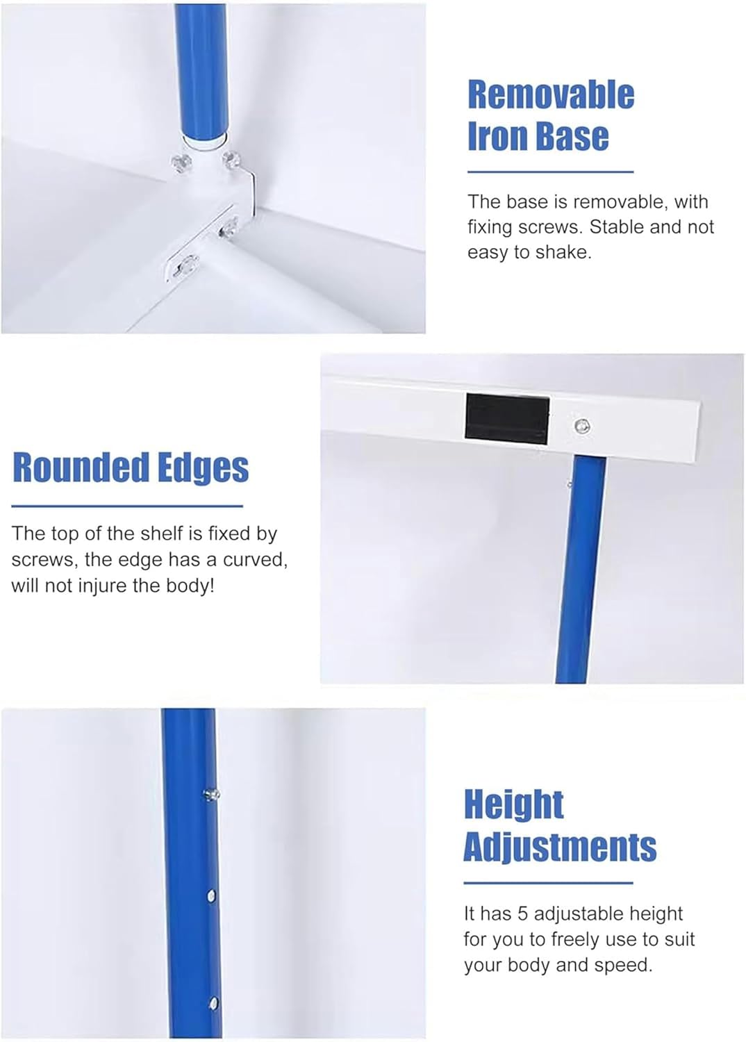 Sports Practice Hurdles for Track and Field, 45-65cm Height Adjustment Hurdle for Kids, Agility Soccer Speed Trainer Kit, Easy to Assemble (Color : 2PCS)