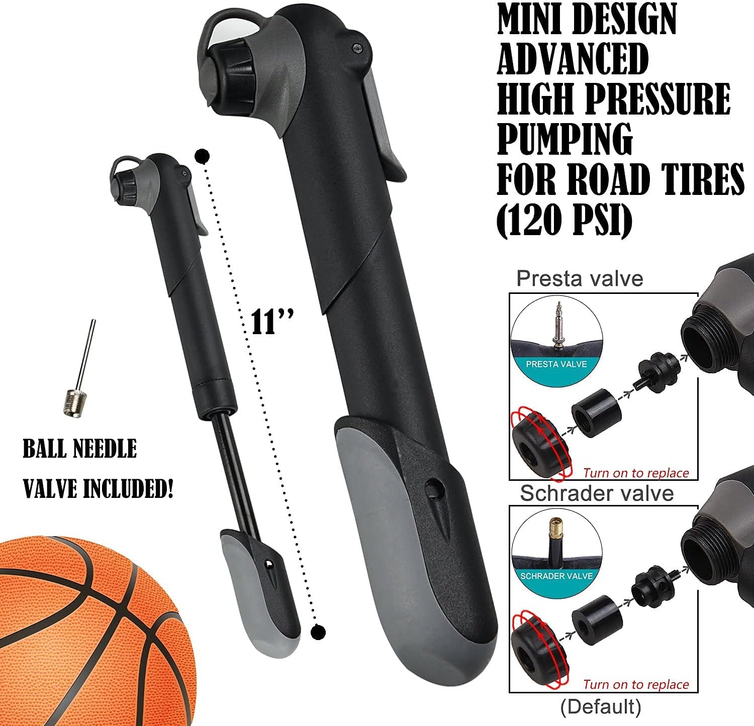 DAWAY C99 Comfy Wide Bike Seat with Light and DAWAY A35 Bike Repair Kits - Soft Bike Saddle and Waterproof Bike Frame Bag with Pump, 16 in 1 Multi Tool, Tire Patches, Levers Included, Practical Gift