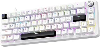 FINGERS Savage-MK2 Wired Mechanical Gaming Keyboard (65% Compact 67 Keys, Hot-Swappable Switches, 2-Layer Gasket, 11 RGB M... Price In India
