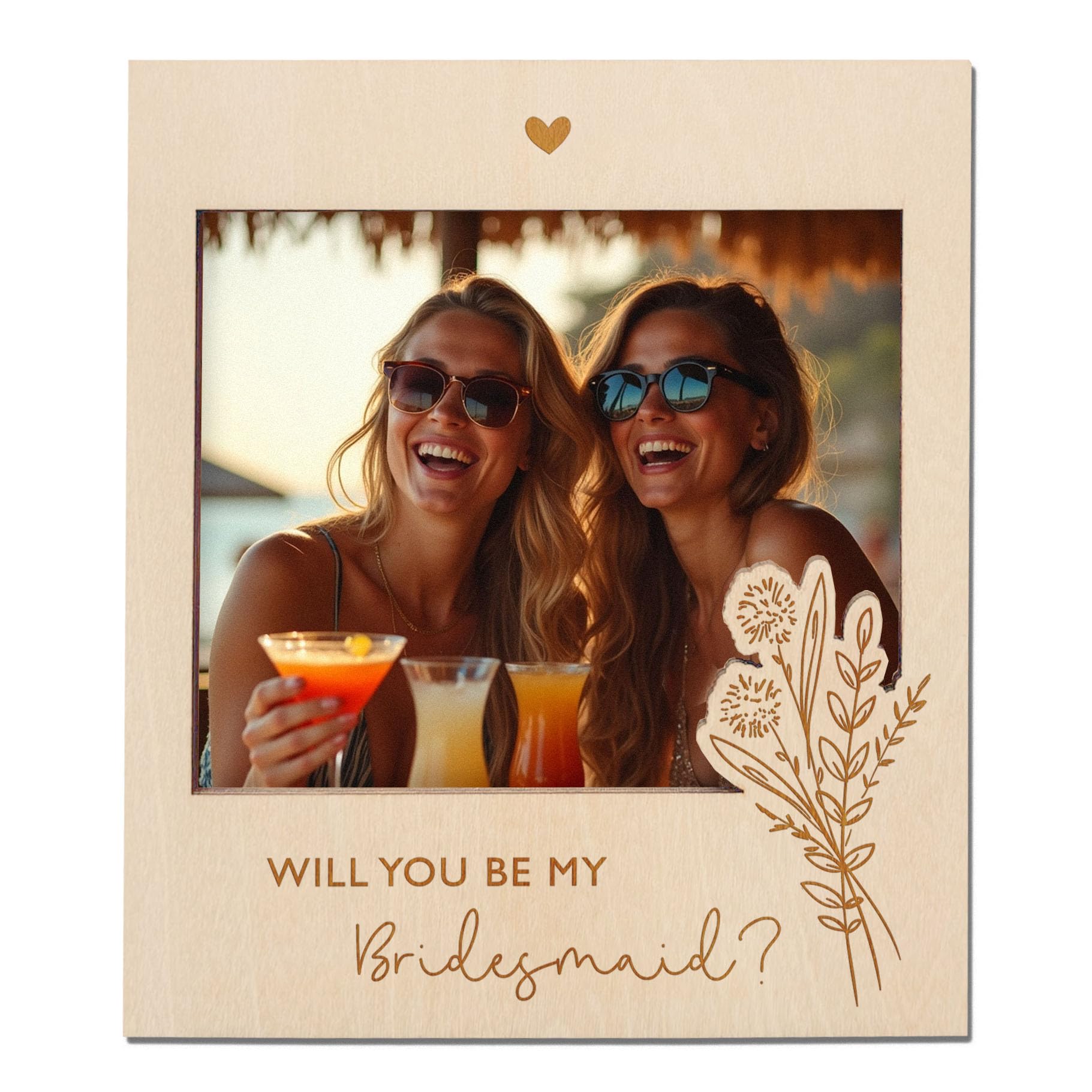 Joli Coon Bridesmaid proposal picture frame, Will You Be My Bridesmaid