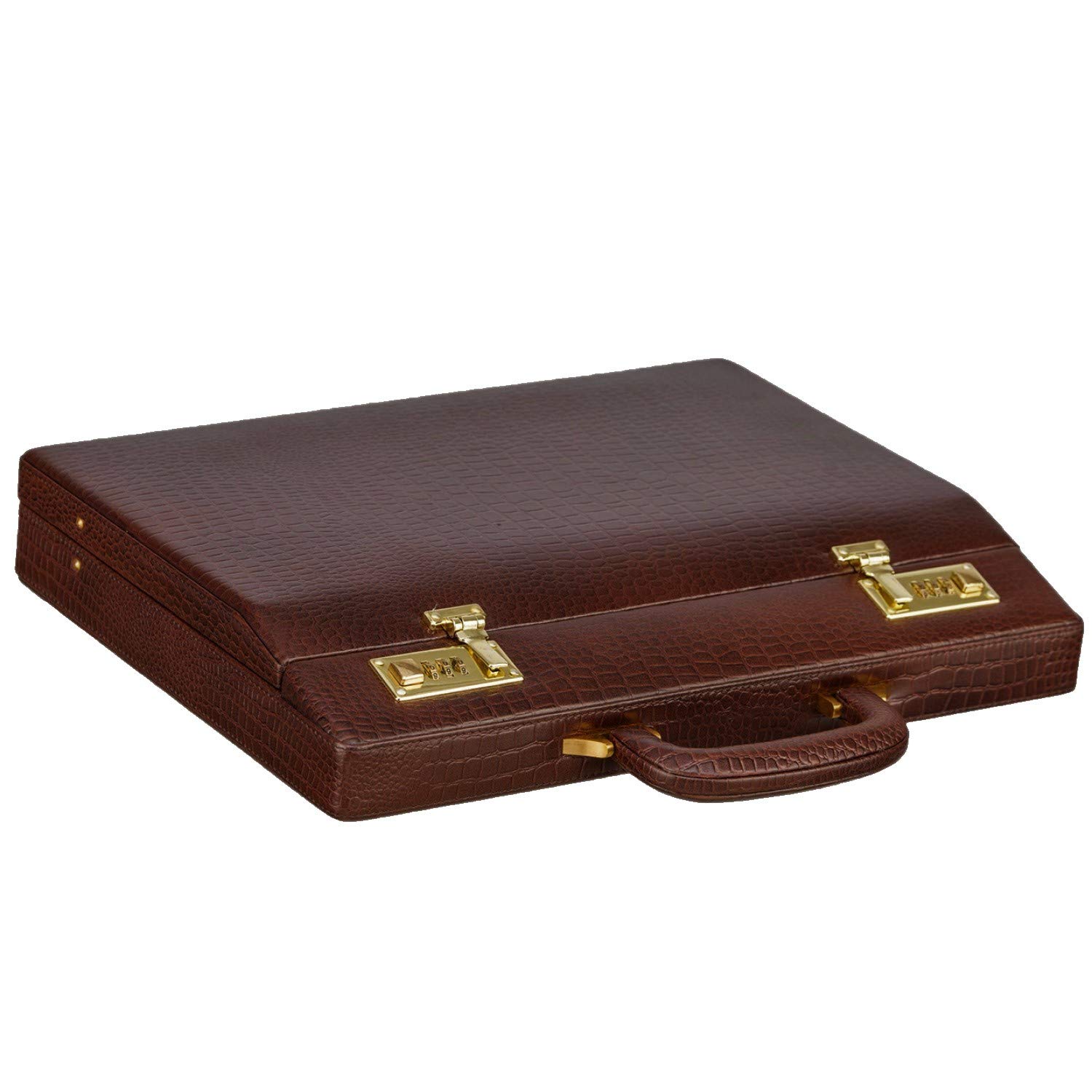 Genuine Leather Briefcase for Men Travel Office (Brown) (RA-BC1149001BRN)-image-40