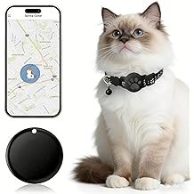 Pet Tracker,GPS Collar for Cats (Android Only) Smart tag,Waterproof Compatible with Google Find My,No Monthly Fee,Advanced Tracking Solution Smart Collar for Pet Safety Ideal Small Large Cats