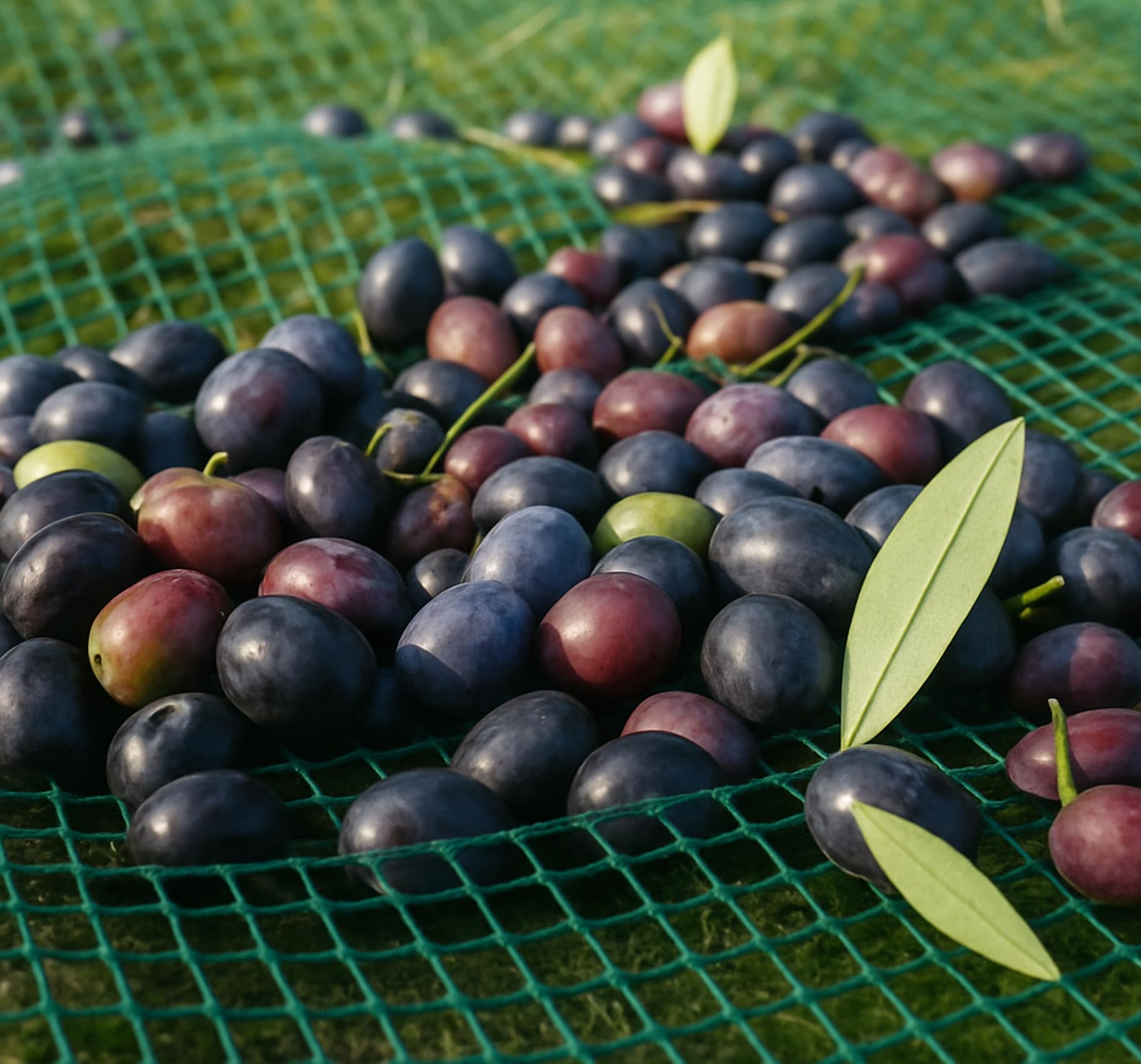 Aeffe Rete Olive Quadrettata Verde Rotolo 30g/mq, Telo Telone per la Raccolta delle Olive (4 x 125 Metri)