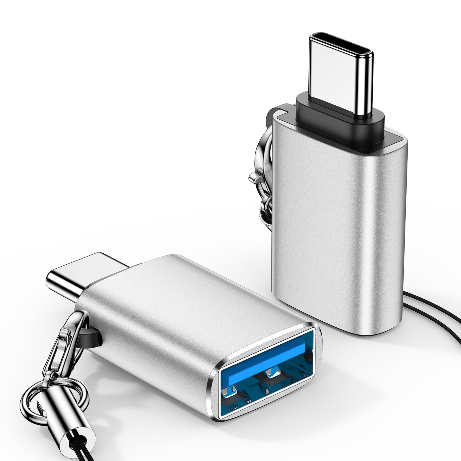 GAEF USB typeC 変換アダプタ iPhone usb 変換 OTG機能対応 Type-C usb3.0高速データ転送 容量拡張 アルミ合金