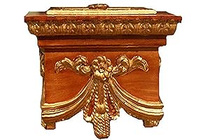 Swag Toilet Paper Holder, Gold Oak, Single-Arm Bar - Hickory Manor House