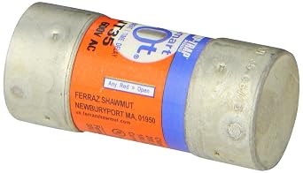 Mersen AJT Amp-Trap 2000 SmartSpot Time-Delay/Class J Fuse with Maximum Circuit Protection, 600VAC/500VDC, 200kA AC/100kA DC, 35 Ampere, 1-1/16"Diameter x 2-3/8" Length