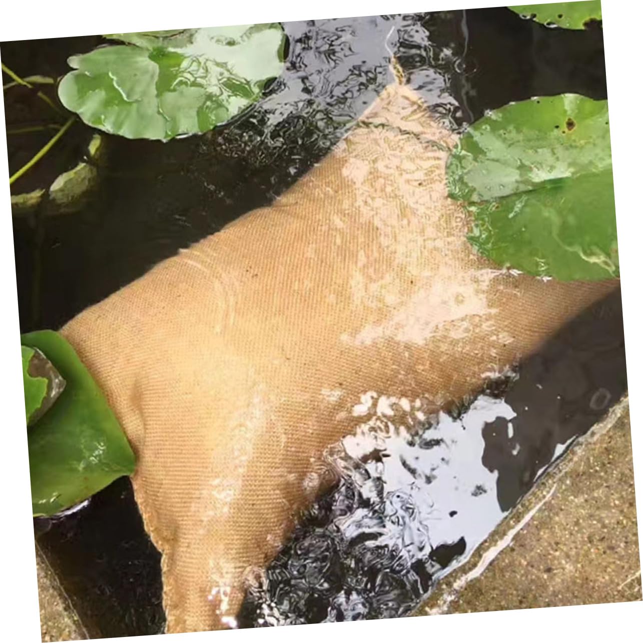 5 Sacchi di Iuta Riutilizzabili per Controllo Allagamenti e Giardinaggio, Materiale Burlap Estremamente Resistente per Uso Domestico e Stoccaggio Rifiuti