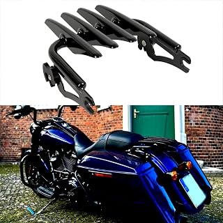 JMTBNO Motorcycle Stealth Luggage Rack Compatible with Harley Touring