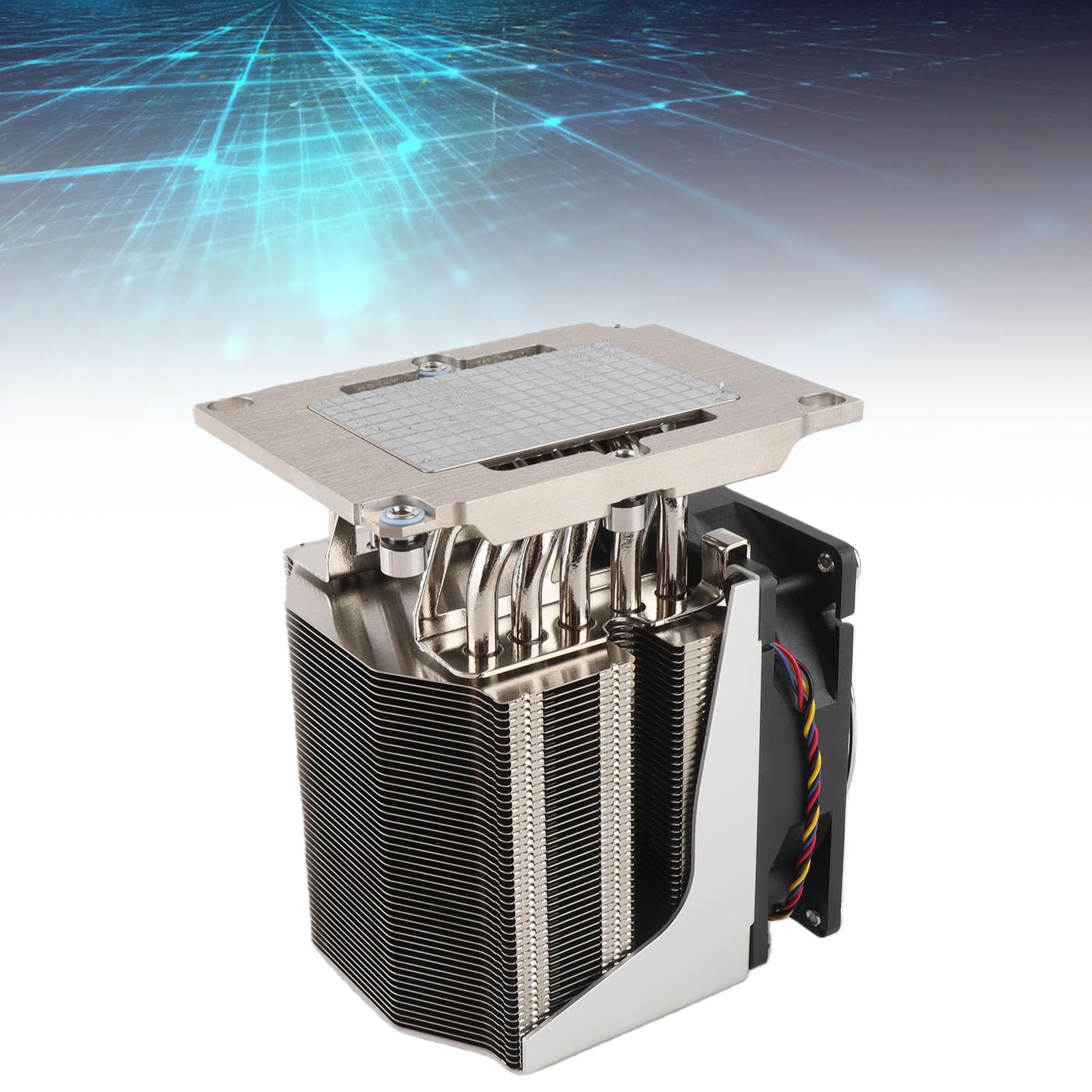 SNK P0070APS4 Aktywna Chłodnica Procesora 4U do Gniazda LGA3647, Cichy Wentylator PWM 1200 2800 Obr./min, Aluminiowy Radiator do Serwera X11 Purley, Wydajne Chłodzenie dla wież i Centrów Danych