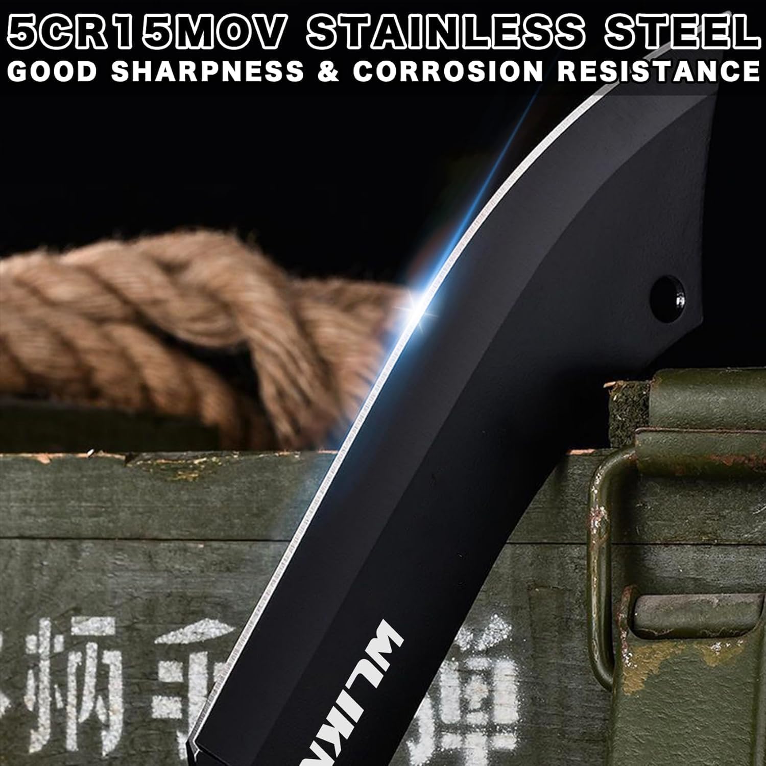 BISONBERG Kitchen Knife/Utility Knives For Kitchen Home & Office Use Ideal For Portable, Travel - Wooden & Black,Carbon Steel - Image 4 thumbnail