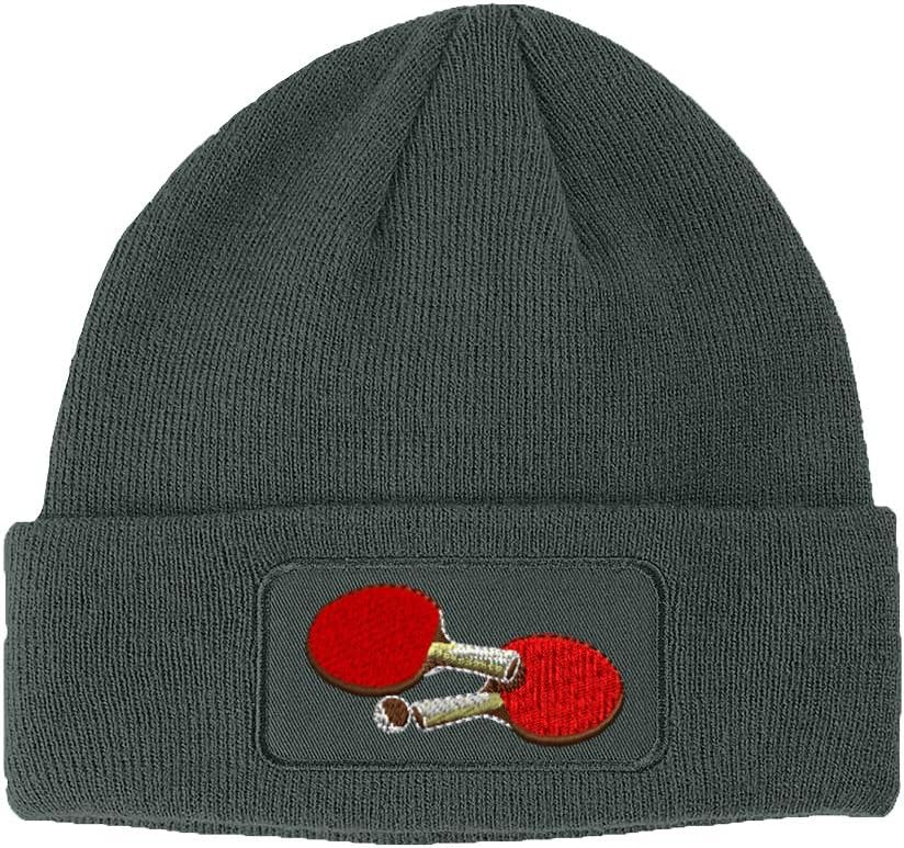 Custom Patch Beanie Ping Pong Sports B Embroidery Skull Cap Hats for Men & Women