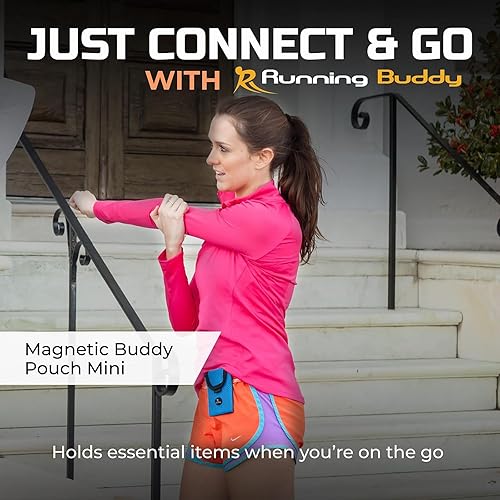 Miniatura 2 de Running Buddy  "Buddy Pouch" Mini  bolsa de almacenamiento personal magnética pequeña y conveniente, sin cinturón y ligera (3.5"L x 4"A)