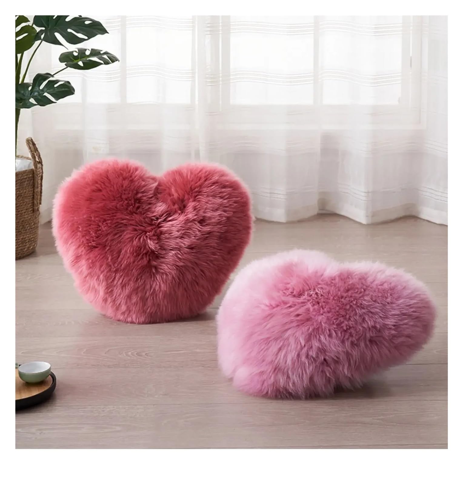 1 Stück Herzförmiges Kissen Mit Innenseite für Wohnzimmer Sofa