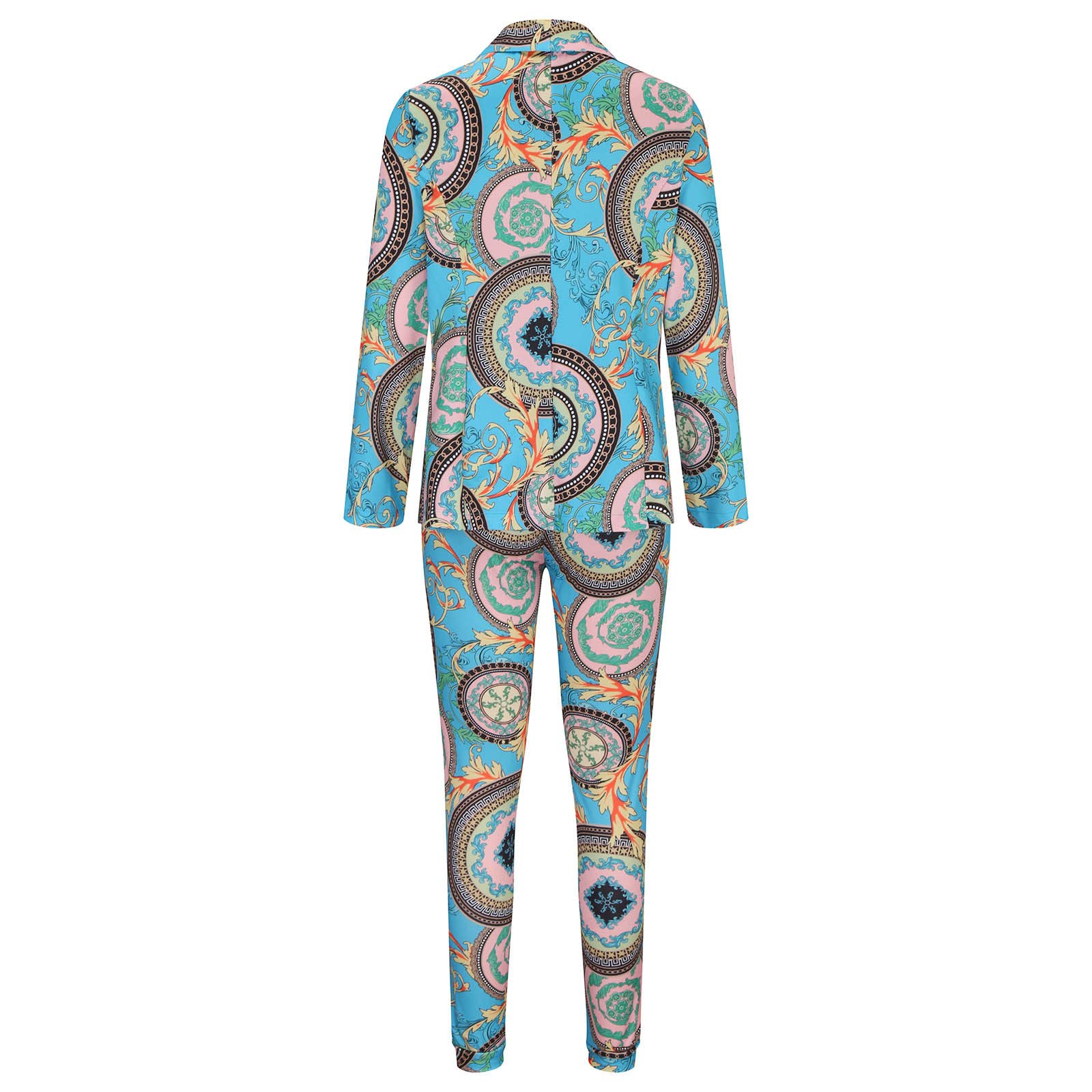 Hosenanzug Damen Gutschein Elegant Business Anzug Set Freizeitanzug Hohe Taille Hose 2-teilig Anzug Buntes Einfarbig Zweiteiler Slimfit Festlich Sportanzug Sommer Zweiteiler Streetwear