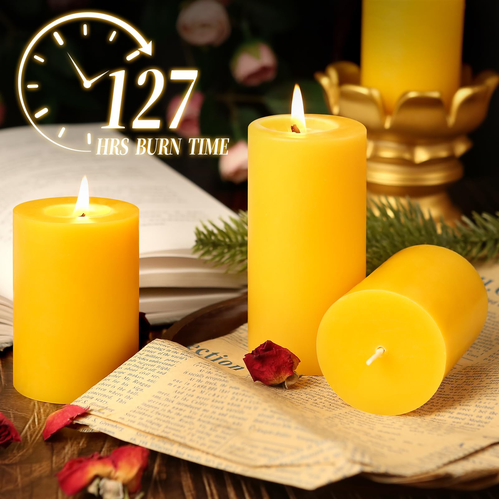 Velas de cera de abejas