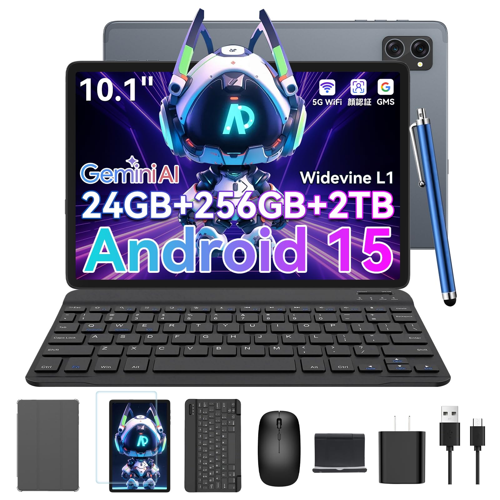 Amazon.co.jp: Tablet 10 Inch Android 15 Tabwee T20 Bullet PC