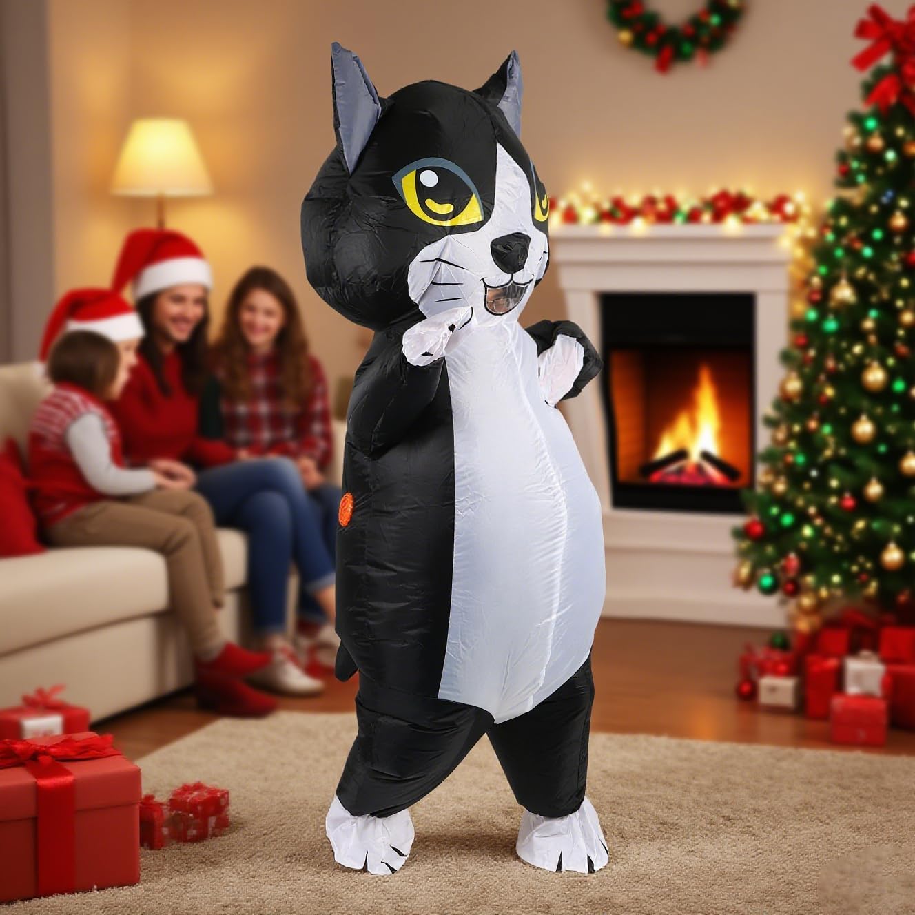 Inflatable Animal Costume Adult Outfit Blow Up Costumes Halloween Party Christmas Family Holiday Dress Up - Image 3