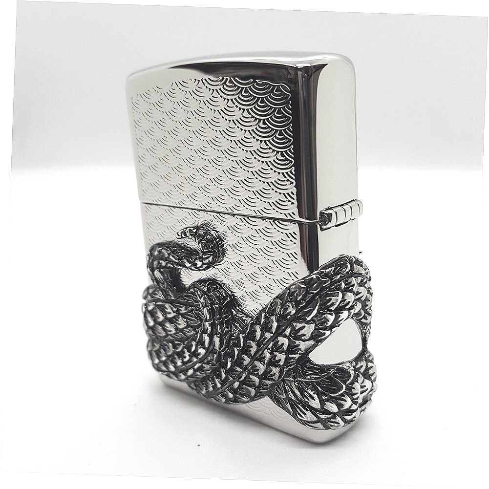 Zippo Snake Coil Sl/Genuine Authentic/Original Packing 6 Flints