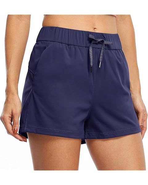 Willit Womens Athletic Hiking Running Shorts for Women Yoga Workout Gym Quick Dry Shorts with Pockets 2.5”