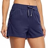 Womens Athletic Hiking Running Shorts for Women Yoga Workout Gym Quick Dry Shorts with Pockets 2.5”