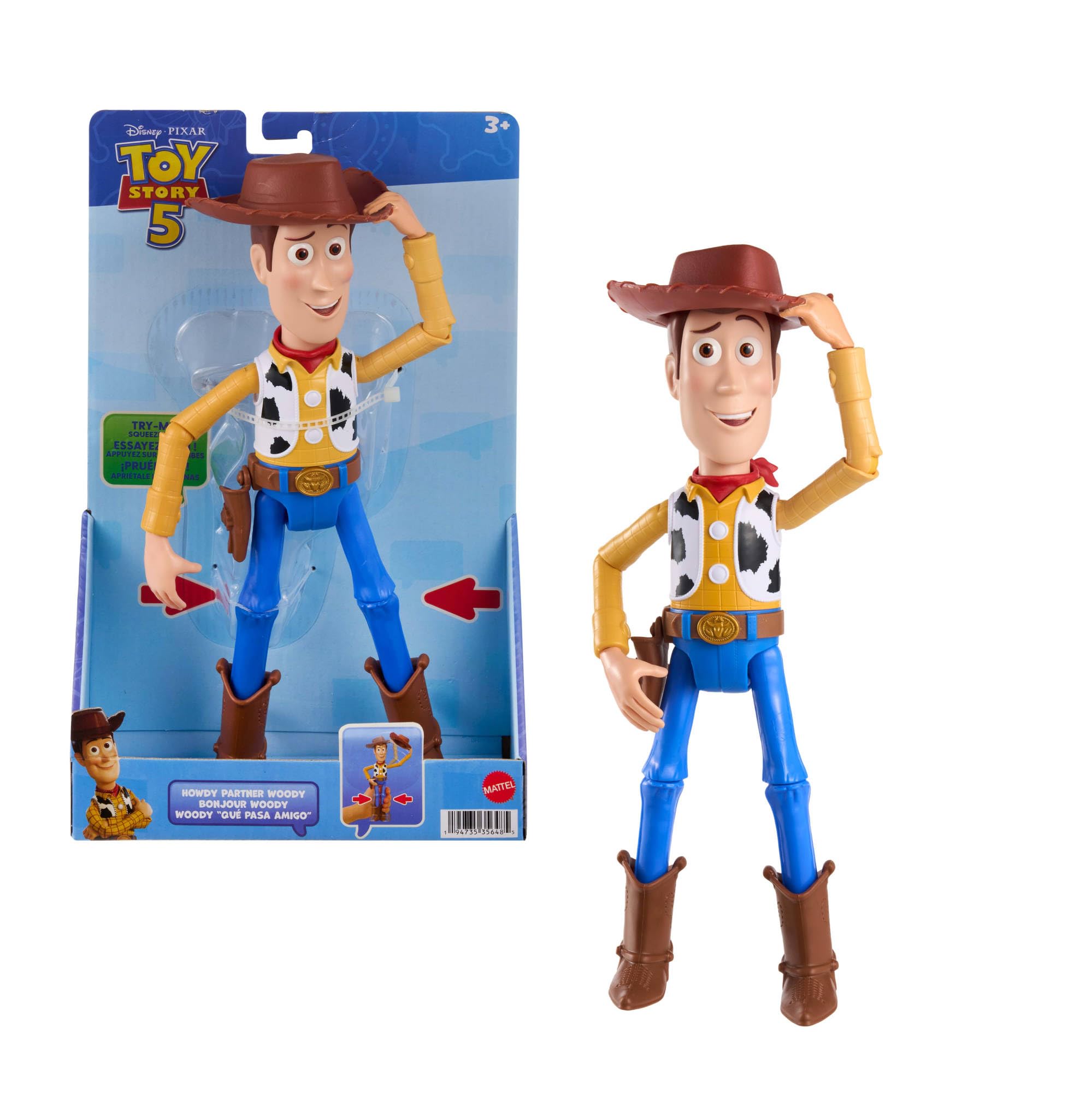 Mattel Disney und Pixar Toy Story 5 Howdy Partner Woody
