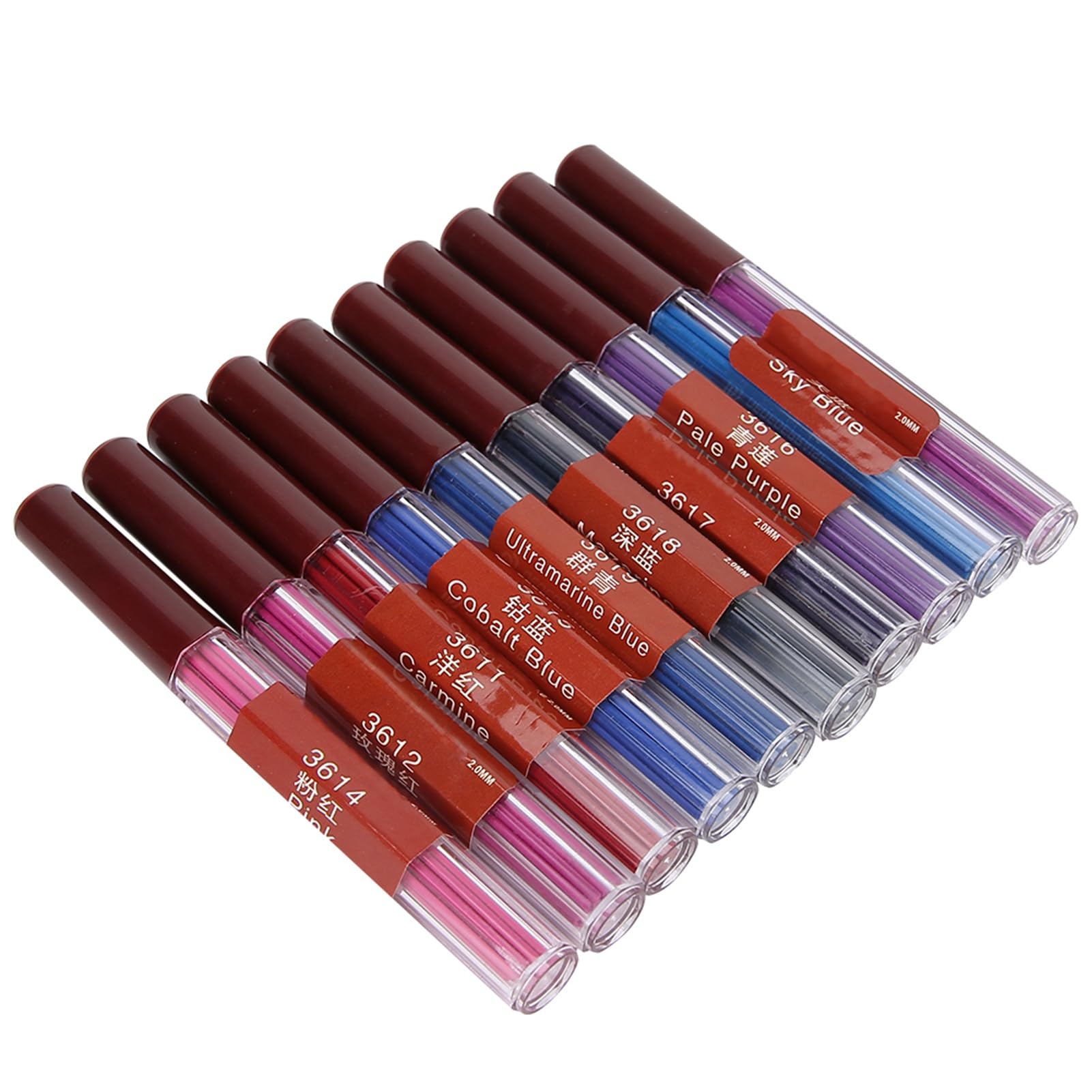 Dededepraise Automatic Mechanical Pencil Colored Leads 2.0MM, Refill Replacement, Suitable for Anime Engineering Design