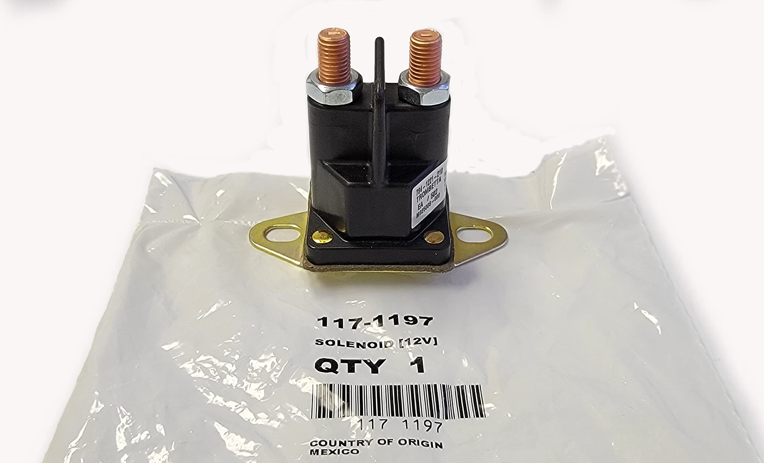 Toro Genuine OEM (Fits Exmark) 117-1197 Solenoid and Exmark Riding Mowers ProLine Z Master TimeCutter Titan Grandstand Explorer Lazer Quest Radius Turf Tracer Vantage TRX Trencher