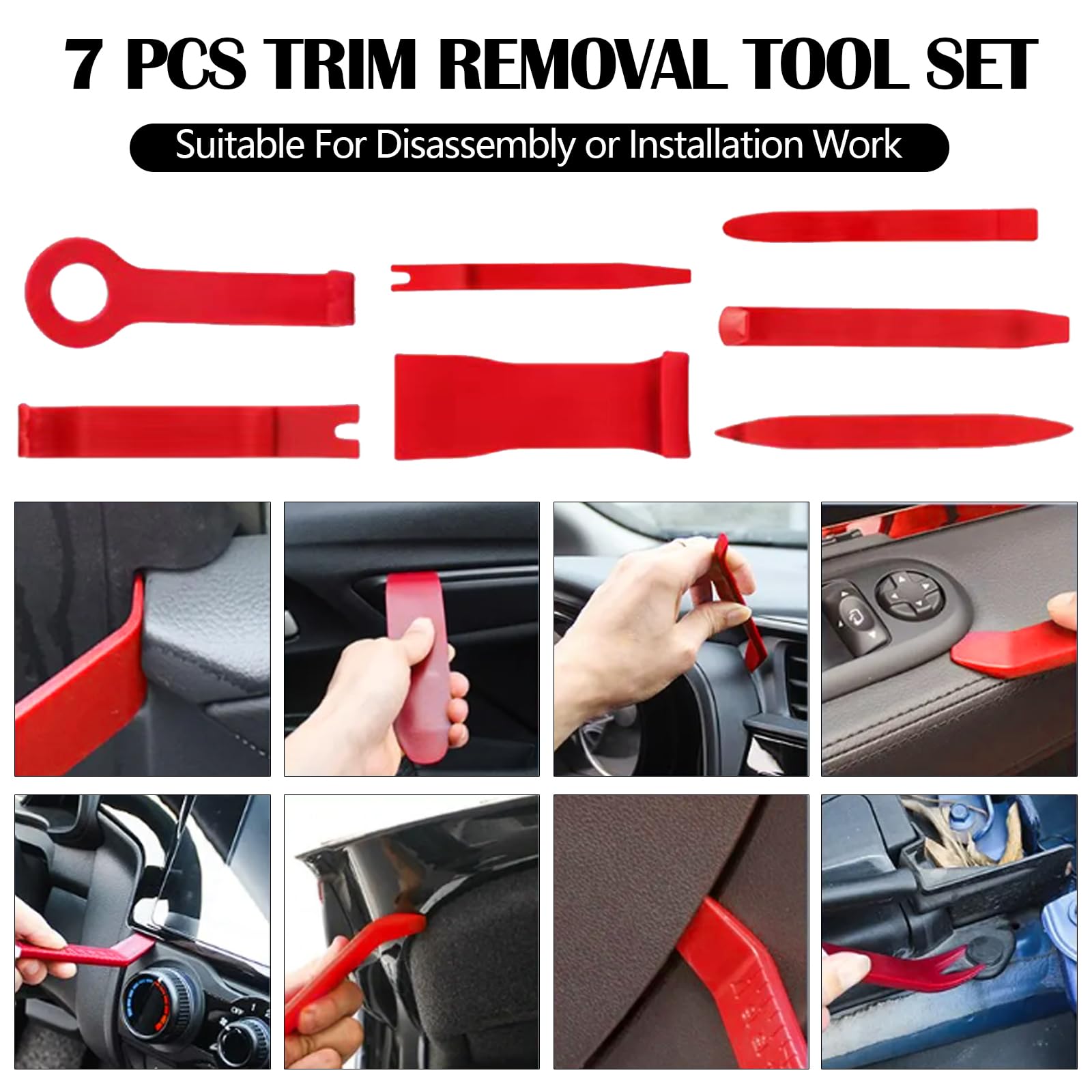 Professionelles Auto-Werkzeug-Set – 32-teiliges Set mit Greifer mit langer Reichweite, Luftkeil, abriebfestem Keil und Handschuhen für Notfälle und Dellenreparatur