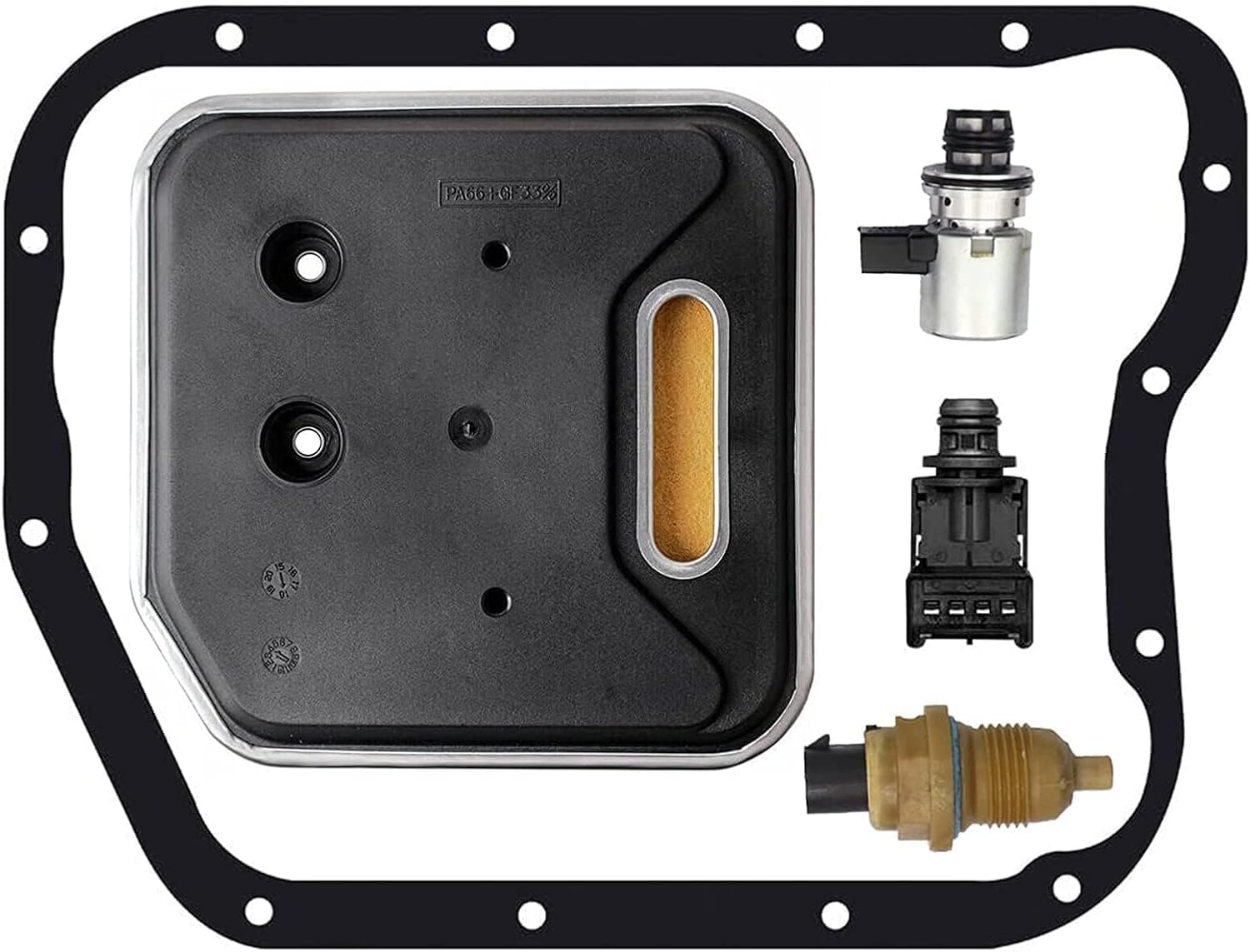 GXARTS A500 A618 A518 46RE 47RE 48RE Transmission Governor Pressure Sensor Solenoid Transducer with Filter Gasket Fit for Dakota Durango Dodge Ram 1500 2500 3500 2000-2006 fit for Jeep Grand Cherokee