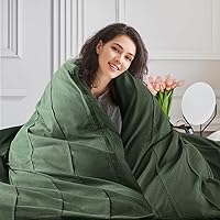 Vista 6 de NEXHOME PRO Funda de edredón 100% algodón orgánico, tamaño Queen, funda de edredón plisada con textura verde bosque, juego de ropa de cama de 3