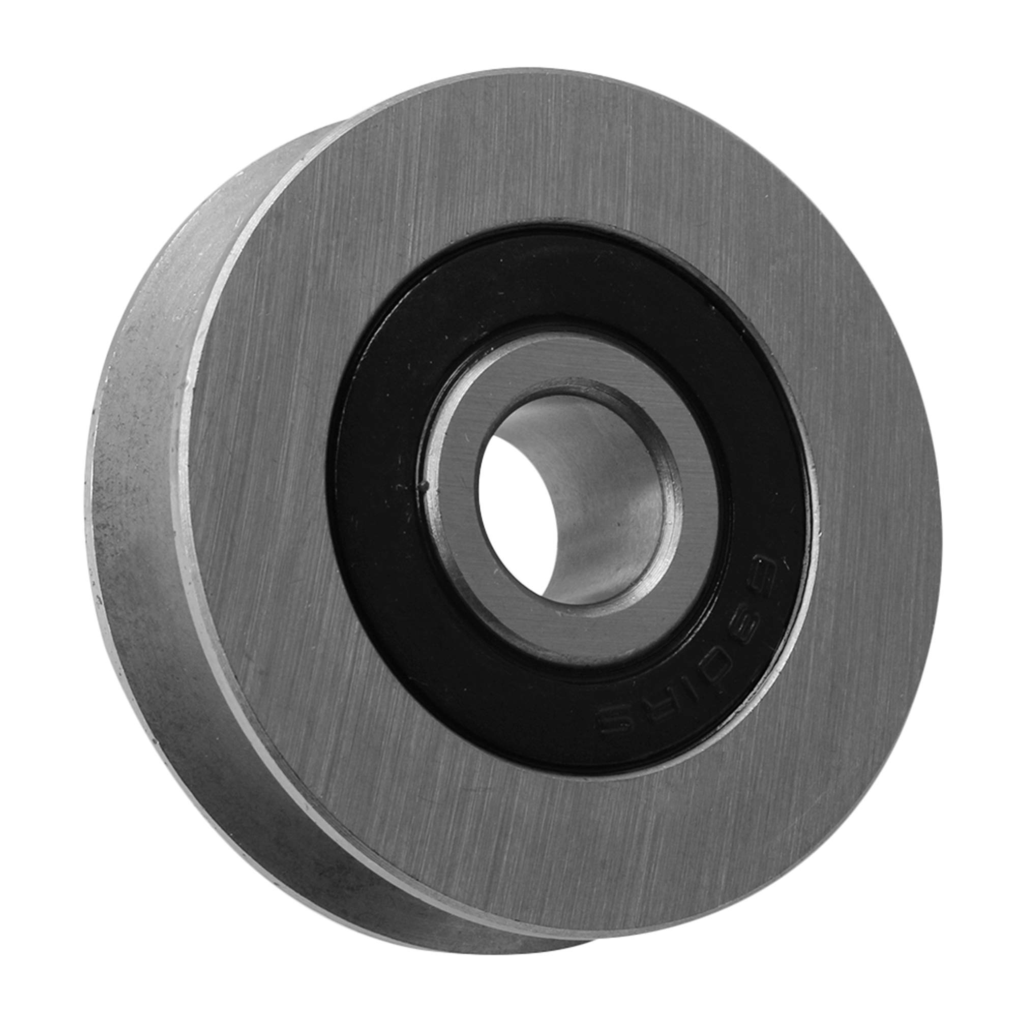 50 x 13 MM Titanium color ferro in acciaio cuscinetto cavo puleggia u-shape cuscinetto puleggia 512 kg portanti per attrezzi da palestra apriporta garage