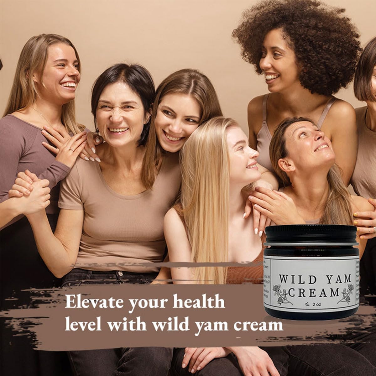Wild Yam Creme, Wild Yam Creme für Hormonausgleich, Bio-Wild Yam Creme, Natürliche Bio-Wild Yam Creme zum Ausgleichen, Straffende Anti-Aging-Feuchtigkeitscreme für das Gesicht (3PCS)