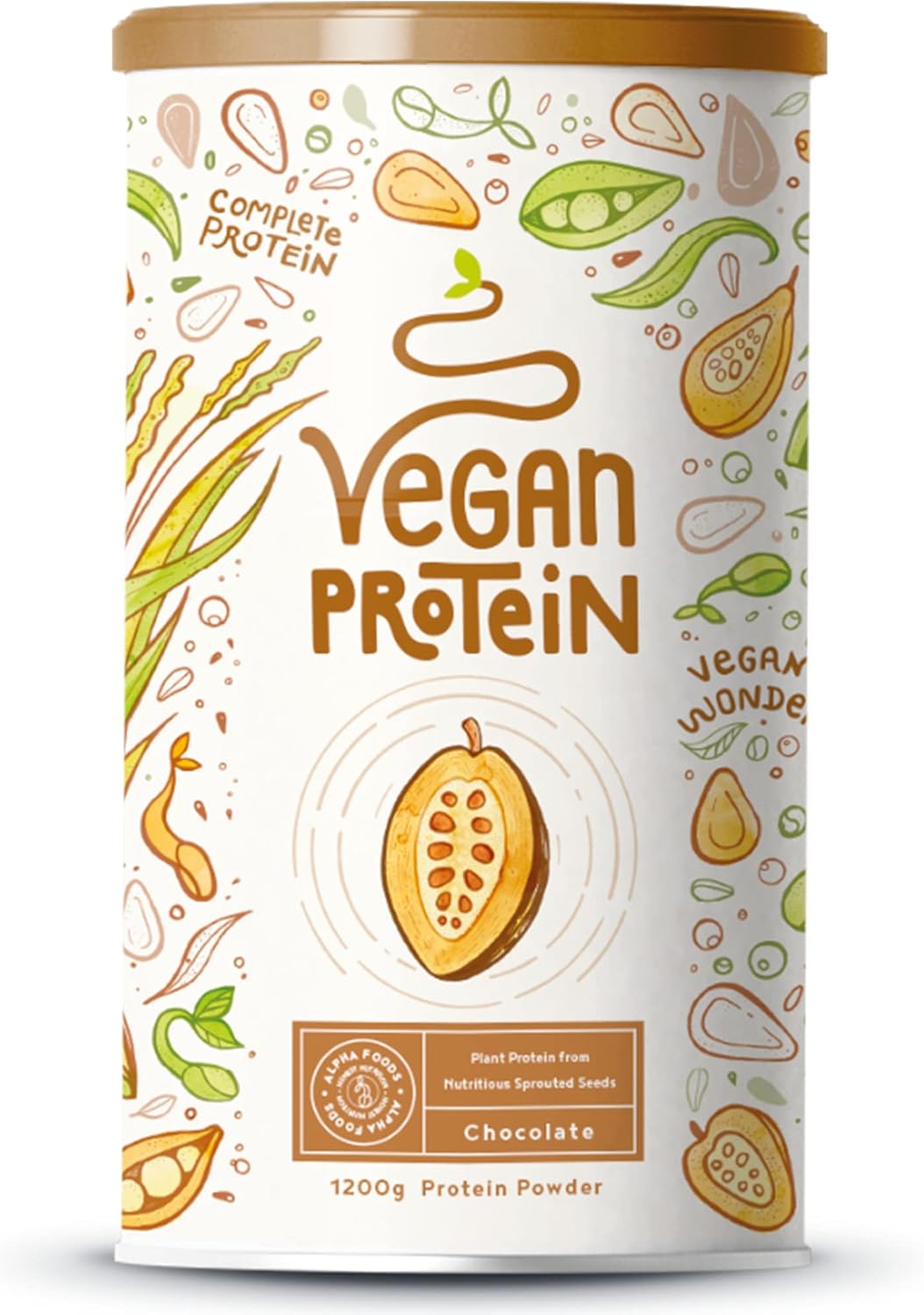 Vegan Chocolate Protein Powder Plant Based Protein from Sprouted Rice