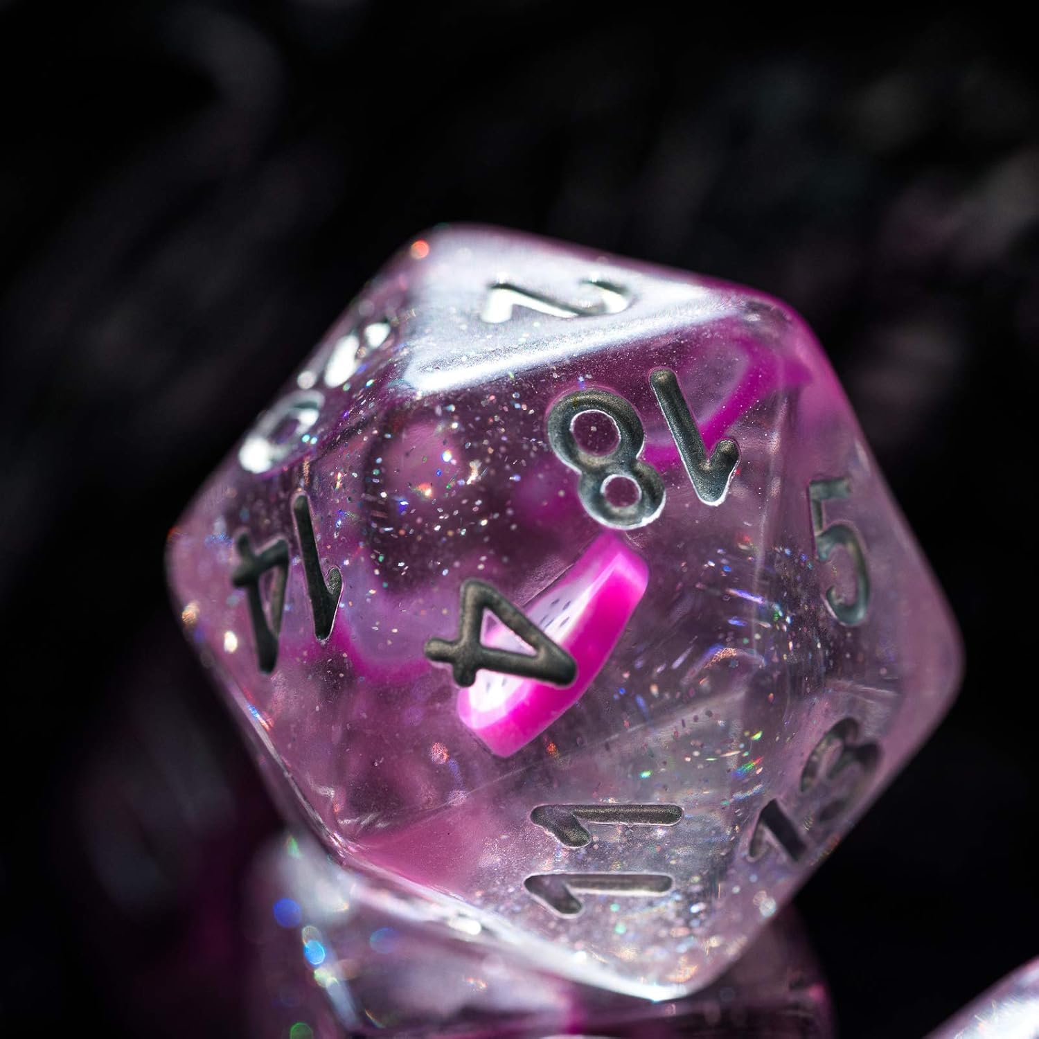 Hddais 7 Pcs Dnd Dice Polyhedral Red Dice Set Filled With Fruit Slices D D Dice For Dungeons And Dragons Pathfinder Rpg Mtg Game Accessories Toys Games Tunalilife Com