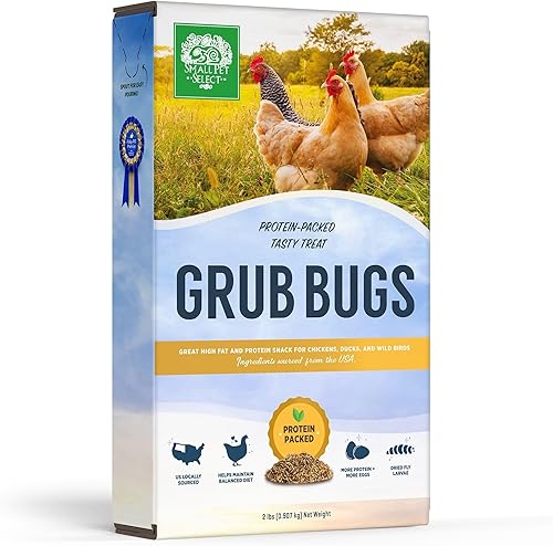 Miniatura 7 de Small Pet Select Grub Bugs, Larvas de mosca soldado negro, sin OMG, PNW de origen local, 2 lb
